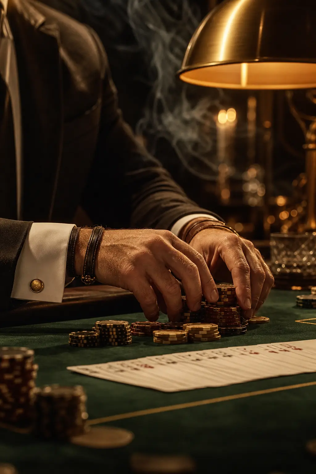 Elegancki wieczór pokerowy – stół do pokera w kameralnej atmosferze